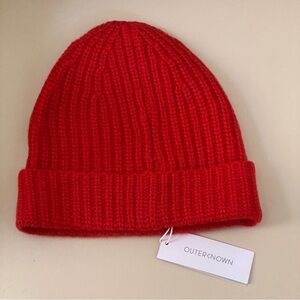 Outerknown Wool cashmere  tomato 🍅 color Beanie OS